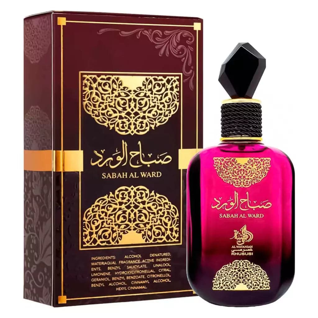 Al Wataniah Sabah Al Ward — Eau de Parfum Feminino 100ml · Perfume florais de luxo