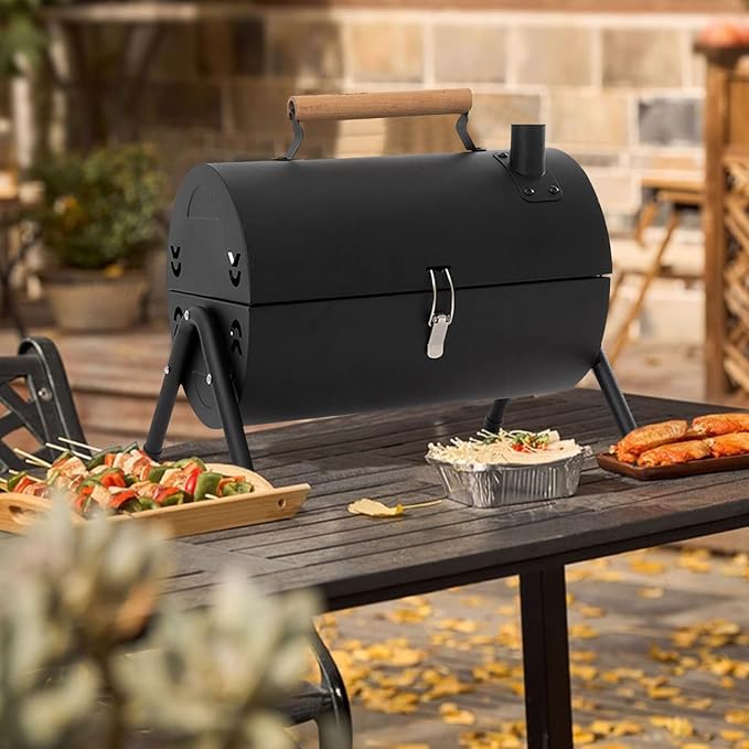 Portable Iron BBQ Grill With Hob